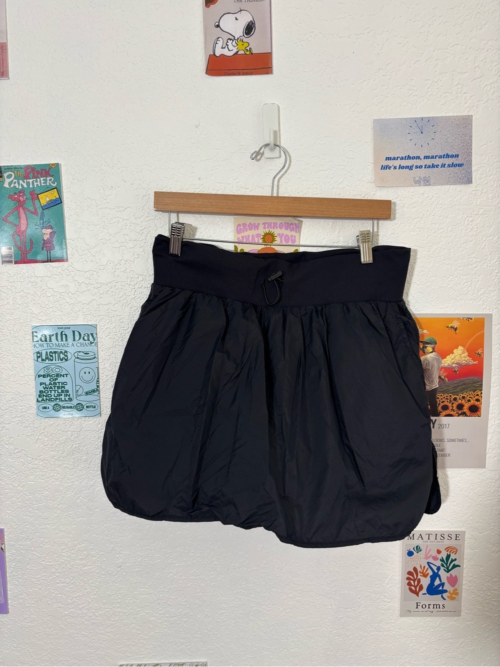 Women’s Black Bubble Shorts